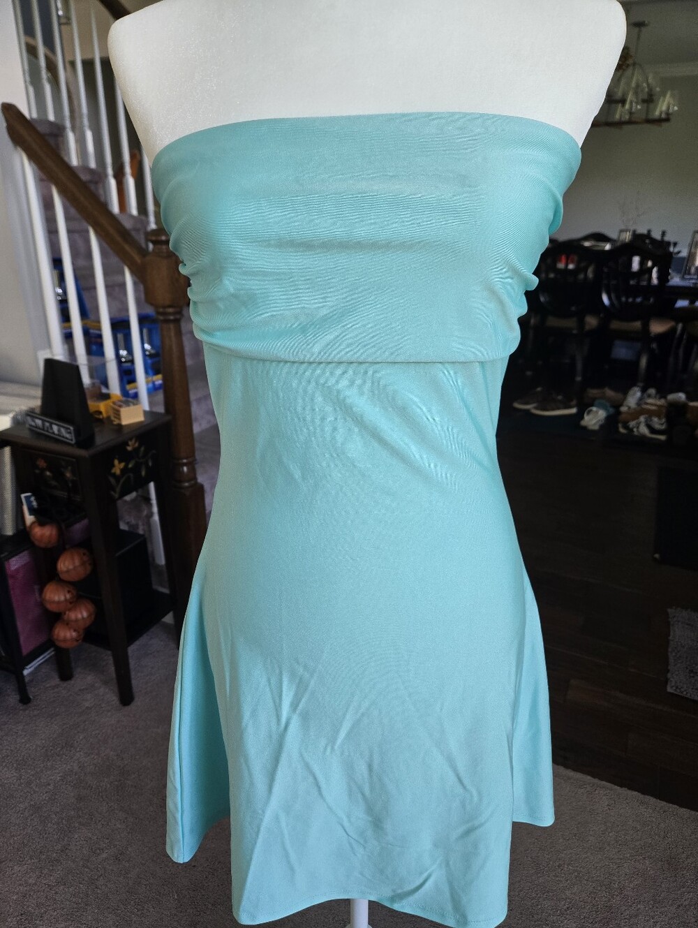 Windsor So Your Vibe Strapless Mini Dress Mint - Large